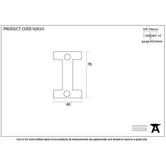 From The Anvil - Letter I - Polished Bronze - 92031I - Choice Handles