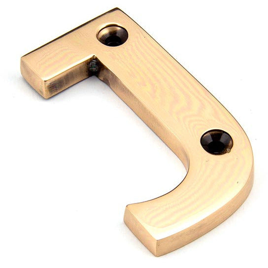 From The Anvil - Letter J - Polished Bronze - 92031J - Choice Handles