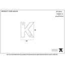 From The Anvil - Letter K - Polished Bronze - 92031K - Choice Handles