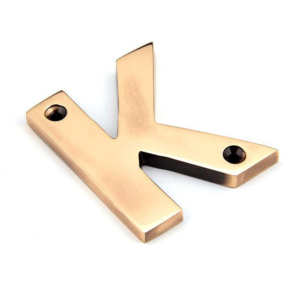 From The Anvil - Letter K - Polished Bronze - 92031K - Choice Handles