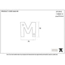 From The Anvil - Letter M - Polished Bronze - 92031M - Choice Handles
