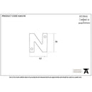 From The Anvil - Letter N - Polished Bronze - 92031N - Choice Handles