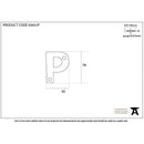 From The Anvil - Letter P - Polished Bronze - 92031P - Choice Handles