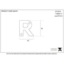 From The Anvil - Letter R - Polished Bronze - 92031R - Choice Handles