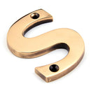 From The Anvil - Letter S - Polished Bronze - 92031S - Choice Handles