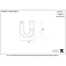 From The Anvil - Letter U - Polished Bronze - 92031U - Choice Handles