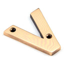 From The Anvil - Letter V - Polished Bronze - 92031V - Choice Handles