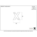 From The Anvil - Letter X - Polished Bronze - 92031X - Choice Handles