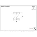 From The Anvil - Letter Z - Polished Bronze - 92031Z - Choice Handles