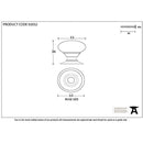 From The Anvil - Mushroom Cabinet Knob 32mm - Polished Chrome - 92032 - Choice Handles