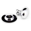 From The Anvil - Oval Cabinet Knob 40mm - Polished Chrome - 92033 - Choice Handles