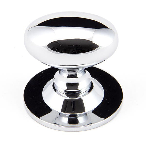 From The Anvil - Oval Cabinet Knob 40mm - Polished Chrome - 92033 - Choice Handles