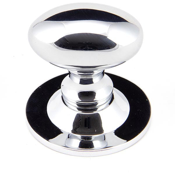 From The Anvil - Oval Cabinet Knob 33mm - Polished Chrome - 92034 - Choice Handles