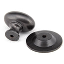 From The Anvil - Oval Cabinet Knob 33mm - Aged Bronze - 92036 - Choice Handles