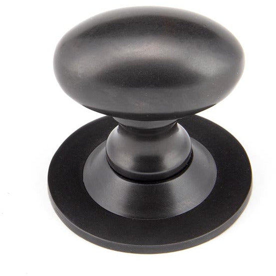 From The Anvil - Oval Cabinet Knob 33mm - Aged Bronze - 92036 - Choice Handles