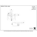 From The Anvil - Cranked Stay Pin - Polished Chrome - 92040 - Choice Handles