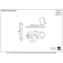 From The Anvil - Prestbury Sash Hook Fastener - Polished Nickel - 92043 - Choice Handles