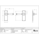 From The Anvil - Regency Lever Latch Set - Black - 92058 - Choice Handles