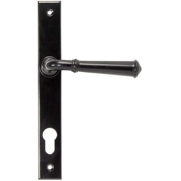 From The Anvil - Regency Slimline Lever Espag. Lock Set - Black - 92061 - Choice Handles