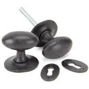 From The Anvil - Oval Mortice/Rim Knob Set - External Beeswax - 92065 - Choice Handles