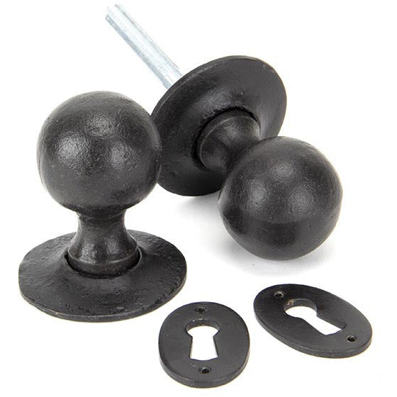 From The Anvil - Round Mortice/Rim Knob Set - External Beeswax - 92066 - Choice Handles