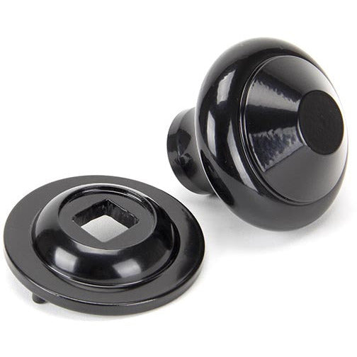 From The Anvil - Centre Door Knob - Black - 92070 - Choice Handles