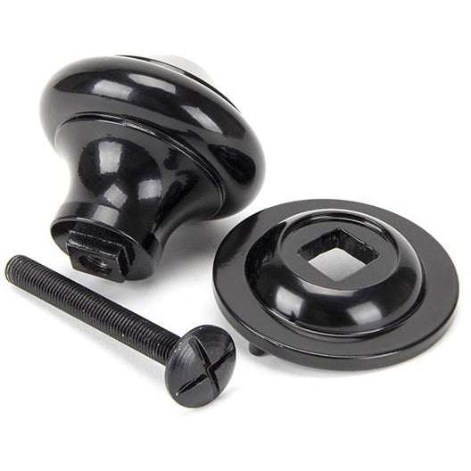 From The Anvil - Centre Door Knob - Black - 92070 - Choice Handles