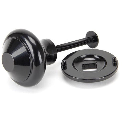 From The Anvil - Centre Door Knob - Black - 92070 - Choice Handles