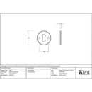 From The Anvil - Regency Escutcheon - External Beeswax - 92071 - Choice Handles