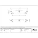 From The Anvil - Regency Pull Handle - Small - Black - 92081 - Choice Handles