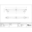 From The Anvil - Regency Pull Handle - Medium - Black - 92087 - Choice Handles