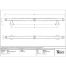 From The Anvil - Regency Pull Handle - Large - Beeswax - 92094 - Choice Handles