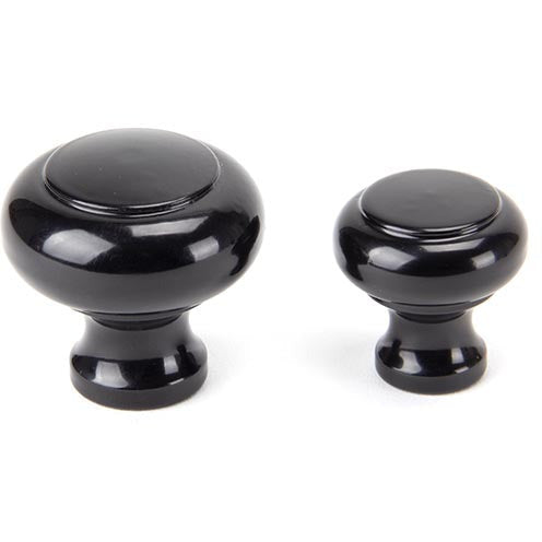 From The Anvil - Regency Cabinet Knob - Small - Black - 92099 - Choice Handles