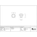 From The Anvil - Regency Cabinet Knob - Small - Black - 92099 - Choice Handles