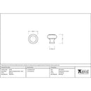 From The Anvil - Regency Cabinet Knob - Small - Beeswax - 92100 - Choice Handles