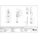 From The Anvil - Locking Night-Vent Regency Fastener - External Beeswax - 92104 - Choice Handles