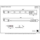From The Anvil - 8" Regency Stay - Black - 92105 - Choice Handles