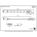 From The Anvil - 12" Regency Stay - Black - 92107 - Choice Handles