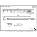 From The Anvil - 12" Regency Stay - External Beeswax - 92110 - Choice Handles