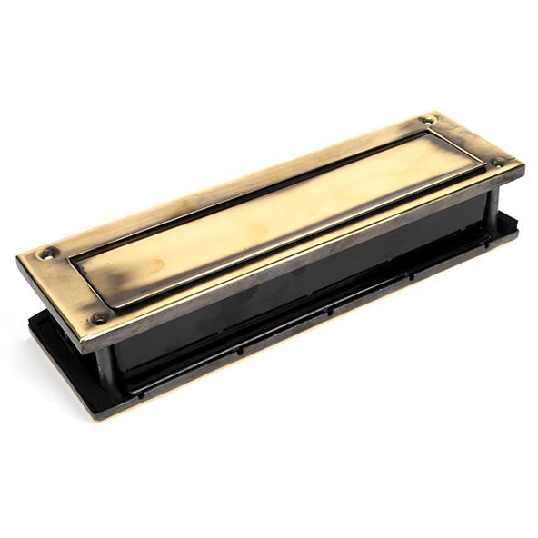 From The Anvil - Traditional Letterbox - Aged Brass - 92127 - Choice Handles