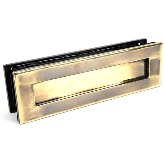 From The Anvil - Traditional Letterbox - Aged Brass - 92127 - Choice Handles