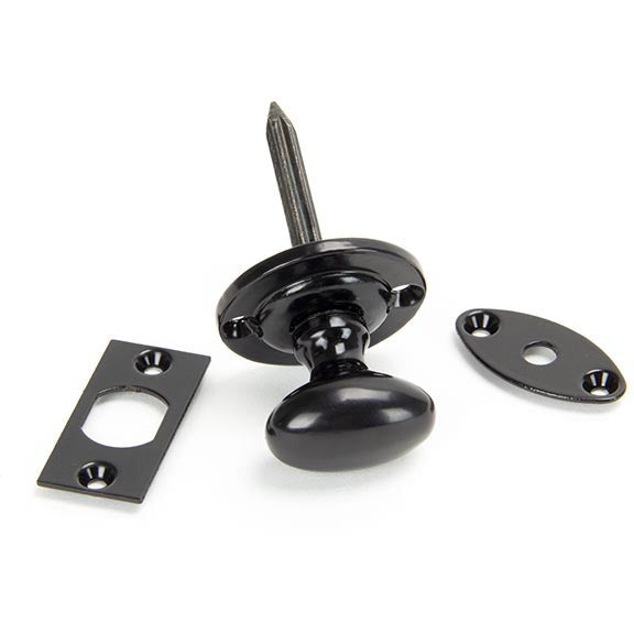 From The Anvil - Oval Rack Bolt - Black - 92128 - Choice Handles