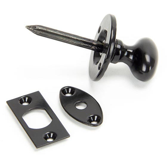 From The Anvil - Oval Rack Bolt - Black - 92128 - Choice Handles
