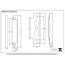 From The Anvil - ½" Rebate Kit For 91115/91113 - PVD Brass - 92153 - Choice Handles