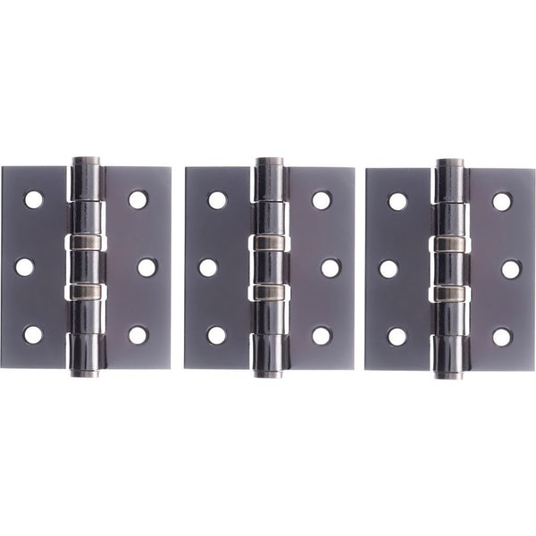 Atlantic Ball Bearing Hinges 3" x 2.5" x 2.5mm set of 3 - Black Nickel - A2HB32525BN(3) - Choice Handles