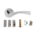 Atlantic Aqua Dorpac 3"(Latchx1)+3"x2"(Hingex3) - Polished Chrome - ADPECO20PC - Choice Handles