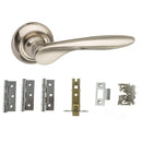 Atlantic Malta Dorpac 3"(Latchx1)+3"x2"(Hingex3) - Satin Nickel - ADPMC25SN - Choice Handles