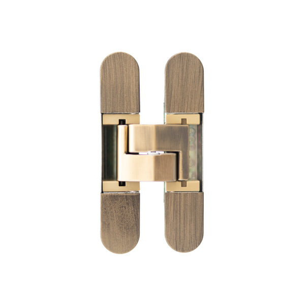 AGB Eclipse Fire Rated Adjustable Concealed Hinge - Matt Antique Brass - AGBH32MAB - Choice Handles