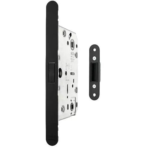 AGB Revolution XT Magnetic Bathroom Lock 60mm backset - Matt Black - AGBMLWCMB - Choice Handles
