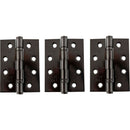 Atlantic Ball Bearing Hinges Grade 13 Fire Rated 4" x 3" x 3mm set of 3 - Black Nickel - AH1433BN(3) - Choice Handles